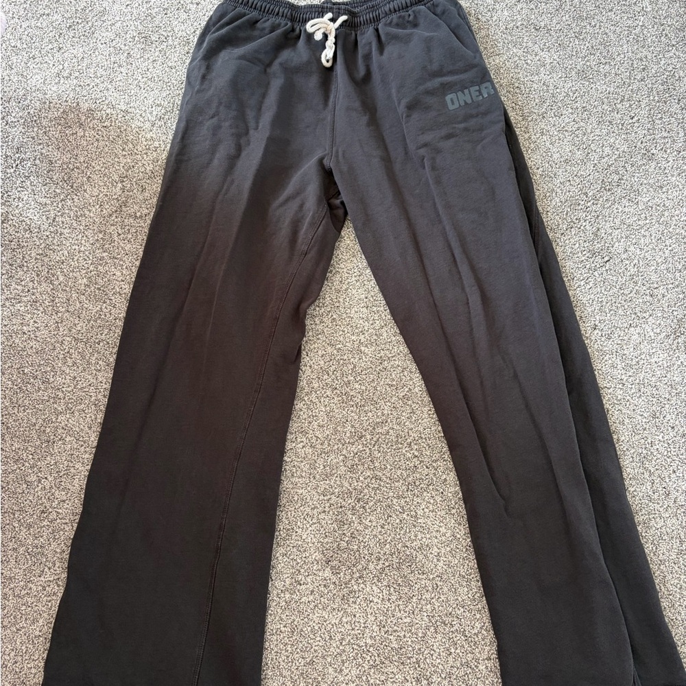 Oner Active Wide Leg Pants in Black with Drawstring